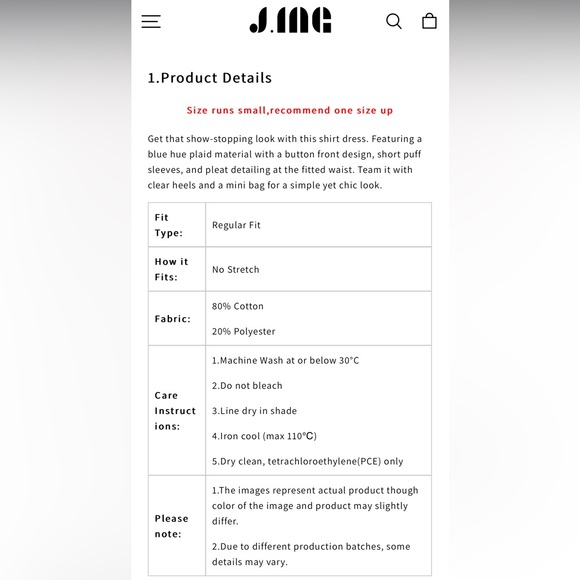 J. ING Light Sky Blue Pleat Detail Button Front Shirt Dress N214-12 - Picture 4 of 13